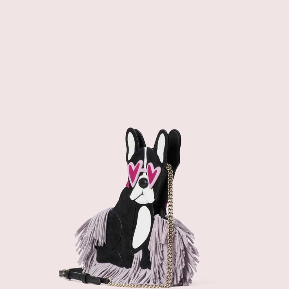 Kate spade retired Frenchie   dog crossbody new with tags